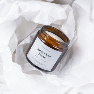 Etiqueta de Vela de Último Nervio Elegante Pegatin