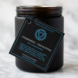 Etiqueta de Vela de Vishuddha Chakra de Garganta