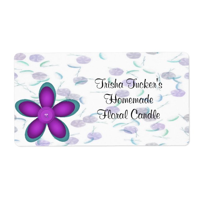 Etiqueta de velas caseras (Frente)