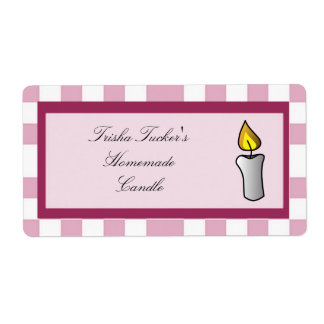 Etiqueta de velas caseras