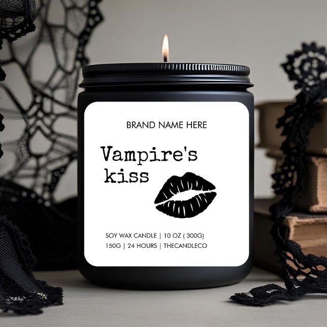 Etiqueta de velas de beso de vampiro - Halloween g (Subido por el creador)