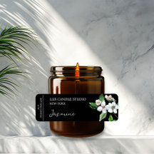 Etiqueta de velas de jazmín