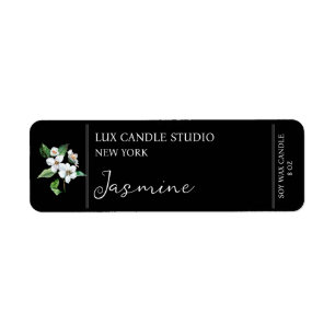 Etiqueta de velas de jazmín