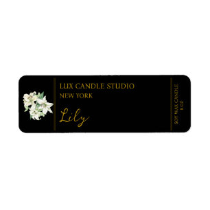 Etiqueta de velas de Lily