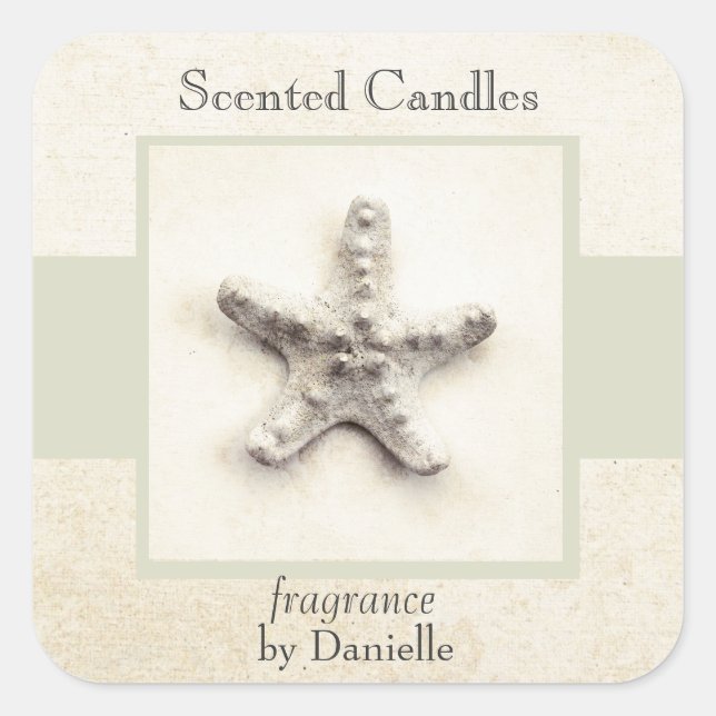 Etiqueta de velas de mar tranquilamente de Starfis (Anverso)