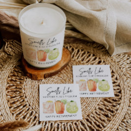 Etiqueta de velas de regalo de jubilación, jubilac