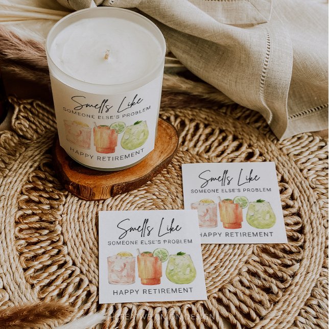 Etiqueta de velas de regalo de jubilación, jubilac (Retirement)