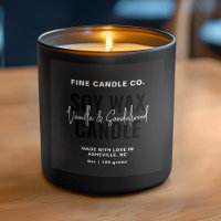 Etiqueta de velas Elegante Minimalista moderno bla