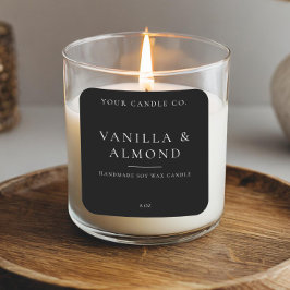 Etiqueta de velas minimalista