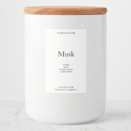 Etiqueta de velas Minimalista fuerte y simple rega