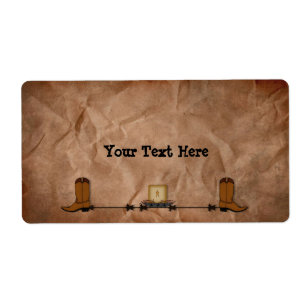 Etiqueta de velas occidentales