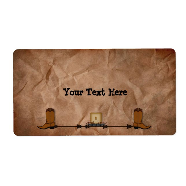 Etiqueta de velas occidentales (Frente)