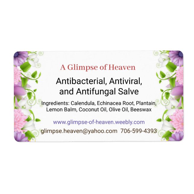 Etiqueta de venta — frontal (Frente)