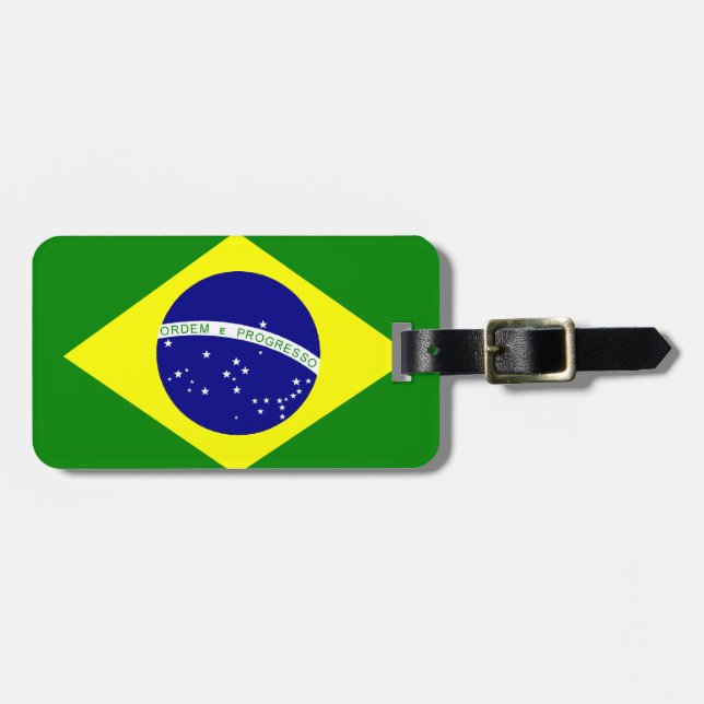 Etiqueta de viaje de Brasil (Frente Horizontal)
