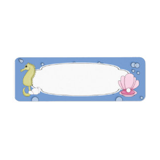 Etiqueta de vida marina