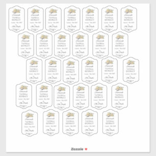 Etiqueta de vinilo de corte de vainilla de Persona