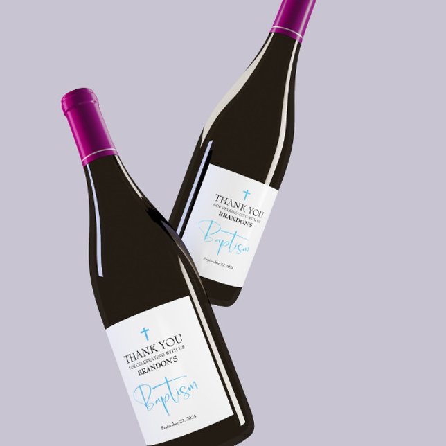 Etiqueta de vino Blue Boy Baptism (Subido por el creador)