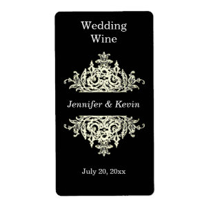 Etiqueta de vino boda