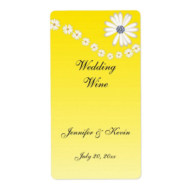 Etiqueta de vino boda (Frente)