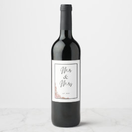Etiqueta de vino boda