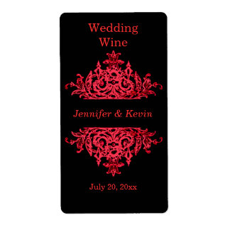 Etiqueta de vino boda