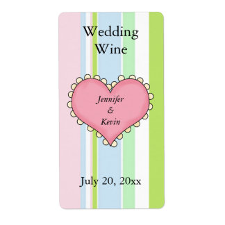 Etiqueta de vino boda