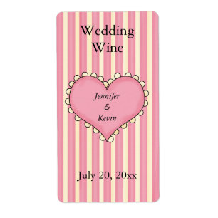 Etiqueta de vino boda
