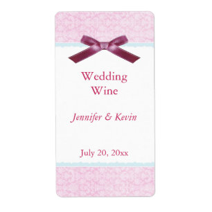 Etiqueta de vino boda