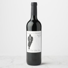 Etiqueta de vino boda Bride Groom