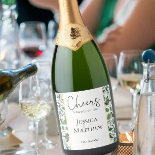 Etiqueta de vino Boda de Eucalyptus Sage Green Rel