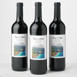 Etiqueta de vino Boda de Kauai