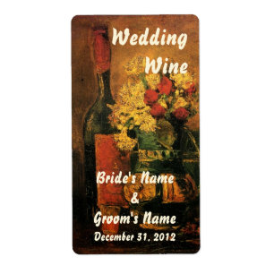 Etiqueta de vino Boda de personalizable