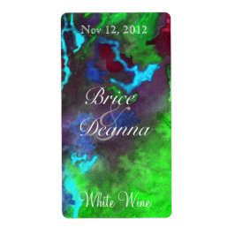 Etiqueta de vino Boda Green Fusion 2