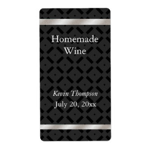 Etiqueta de vino casero