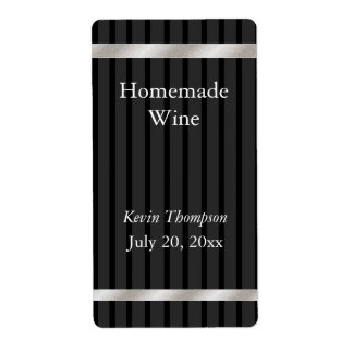 Etiqueta de vino casero