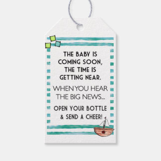 Etiqueta de vino de Baby Shower
