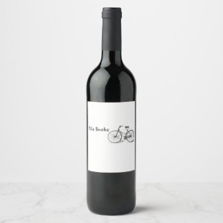 Etiqueta de vino de Bike Snobz
