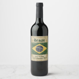 Etiqueta de vino de Brasil
