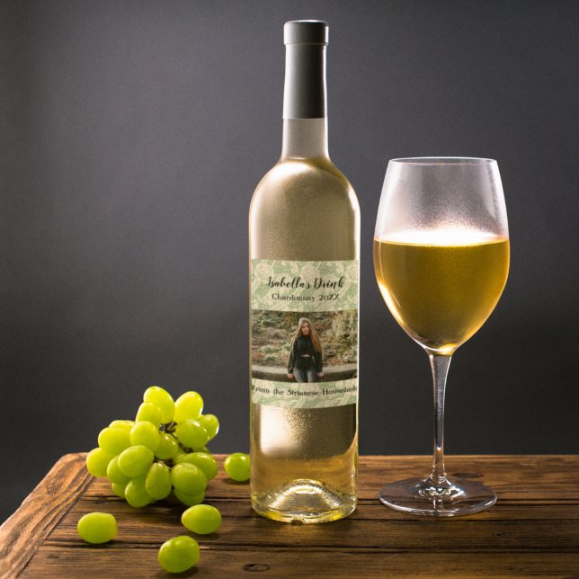 Etiqueta de vino de campo de fotografía verde caus (Subido por el creador)