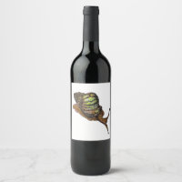 etiqueta de vino de caracol