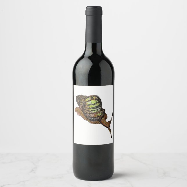 etiqueta de vino de caracol (Anverso)