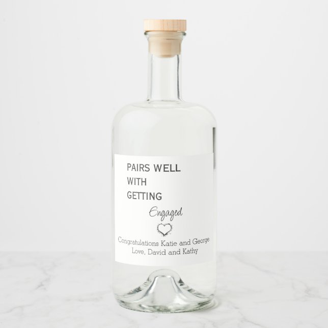 Etiqueta de vino de compromiso (Anverso)