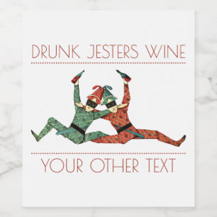 Etiqueta de vino de Drunk Jesters