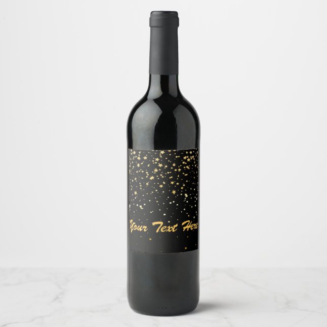 Etiqueta de vino de estrella (Anverso)