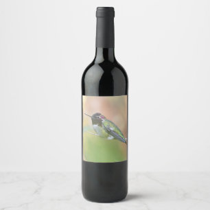 Etiqueta de vino de Hummingbird