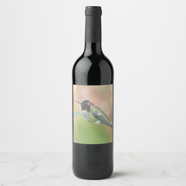 Etiqueta de vino de Hummingbird (Anverso)