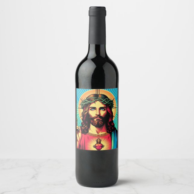 Etiqueta de vino de Jesús (Anverso)