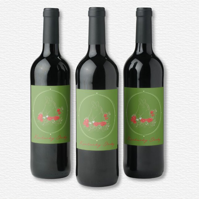 Etiqueta de vino de Kentucky Derby (Subido por el creador)