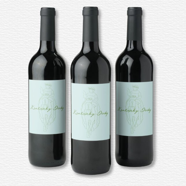 Etiqueta de vino de Kentucky Derby (Subido por el creador)