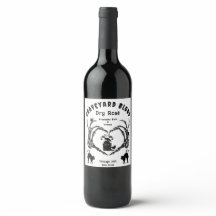 Etiqueta de vino de la fiesta de Skeleton Hallowee